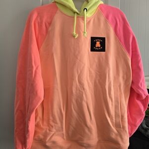 Teddy Fresh Neon Color Block Hoodie